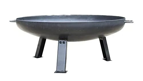 La Hacienda Feuerschale Pittsburgh Medium Ø80 cm - Stylische Gartenfeuerstelle - Hochwertige Feuerschale aus hitzebeständigem Cortenstahl, ideal für Lagerfeuer-Romantik im Garten. Robuste Bauweise und ästhetische Rostschicht für langanhaltenden Genuss.