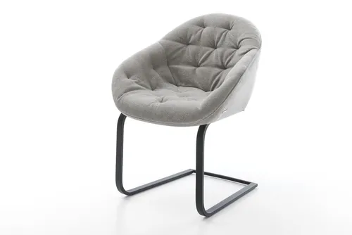 DELIFE Freischwinger Gaio-Flex in Grau – Elegante Esszimmerstühle