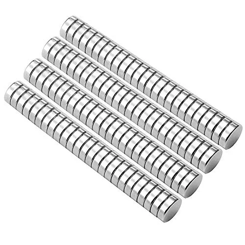 Neodym Magnete N52-100 Stücke Runde Mini Magnete 5 x 1 mm mit Aufbewahrungsbox, Seltene Erden NdFeB Permanentmagnete für DIY, Büro, Pinnwand, Whiteboard & Kühlschrank