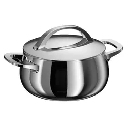 BergHOFF Home Kochtopf klein (18cm) – Edelstahl Topf mit Deckel für alle Herdarten