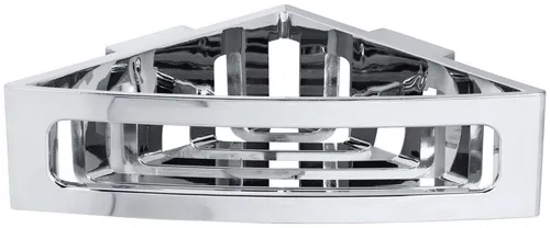 WENKO Turbo-Loc Eckablage Bralia – Badablage ohne Bohren - Badezimmerablage zur Wandmontage, schafft zusätzlichen Stauraum ohne Bohren und ist ideal für kleine Bäder – aus robustem, abwaschbarem Kunststoff.