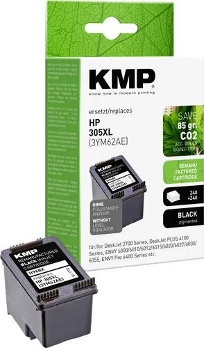 KMP Druckerpatrone ersetzt HP 305XL, 3YM62AE Kompatibel Schwarz H96BX 1772,4001
