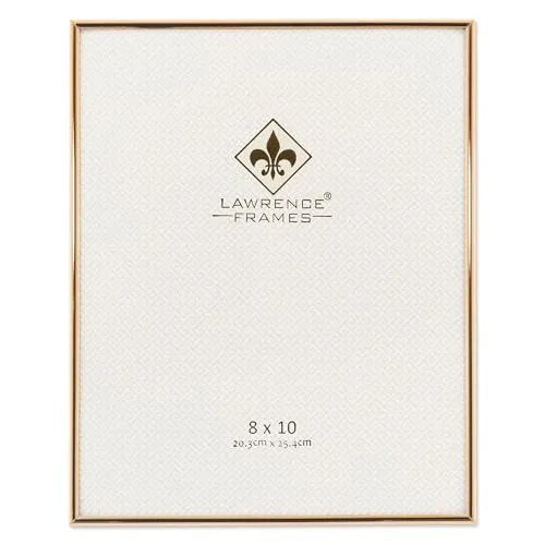 Lawrence Frames Simply 670080 Metall-Bilderrahmen, 20,3 x 25,4 cm, goldfarben