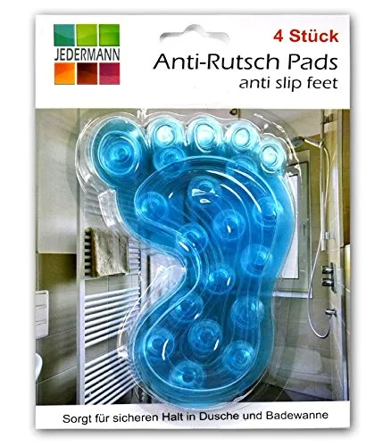 HAC24 4X Antirutsch Einlag für Badewann Dusche Duschmatte Wanneneinlage lila blau