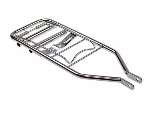 Gepäckträger mit Klemme passend für Puch Maxi S – Chrom in silber von Streetparts24