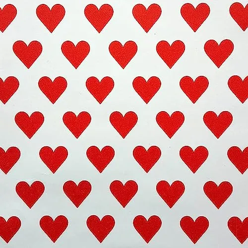 Star Geschenkpapier Herzen 70cm x 2m Rolle Rot in rot von Star
