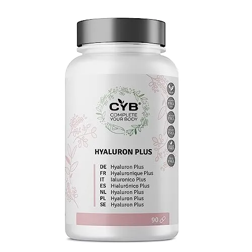 Hyaluron Plus – Hochdosierte Hyaluronsäure 700 mg mit Vitamin B12 (50 mcg) und Zink (10 mg) – Gesundheit von Haut, Gelenken und Immunsystem – Einmal täglich