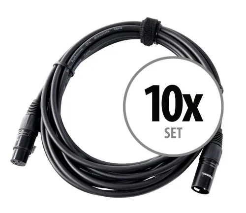 Pronomic XFXM-5 Mikrofonkabel 5 m - Professionelles XLR-Kabel für glasklare Audioübertragung, ideal für Bühnen und Homestudios mit handgelöteten Steckern und robustem, flexiblem Mantel.