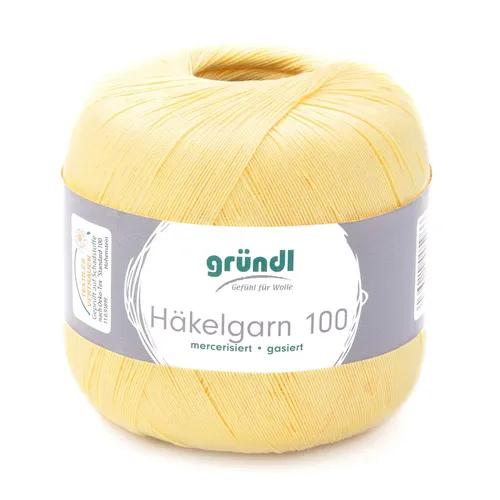 Gründl Häkelgarn 100 g pastellgelb