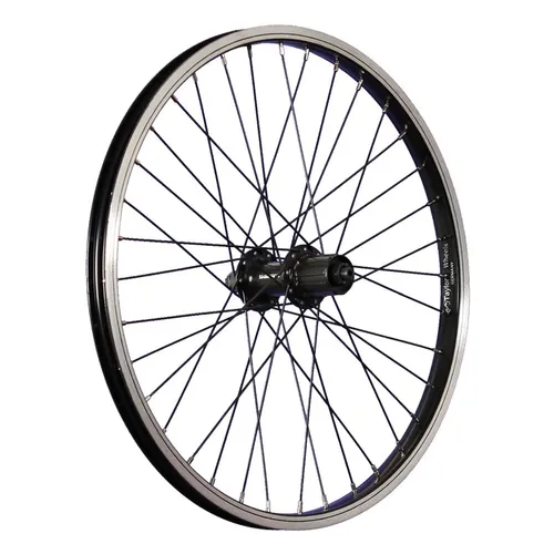 Zoll Hinterrad Aluminumfelge Shimano FH-QC300 7-11 Disc / V-Brake schwarz 20