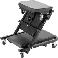 STAHLWERK 2 in 1 Werkstatthocker FRC-40 ST - Werkstatt-Liegewagen mit 150 kg Tragfähigkeit, faltbar und ideal für komfortables Arbeiten in sitzender und liegender Position.