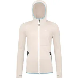 Ortovox Fleece Hoody Women White Chalk (XS) - Damenjacke aus recyceltem Polyester und Merinowolle für optimale Wärme und Bewegungsfreiheit. Ideal für kalte Wintertage am Berg mit atmungsaktivem Material und praktischen Taschen.