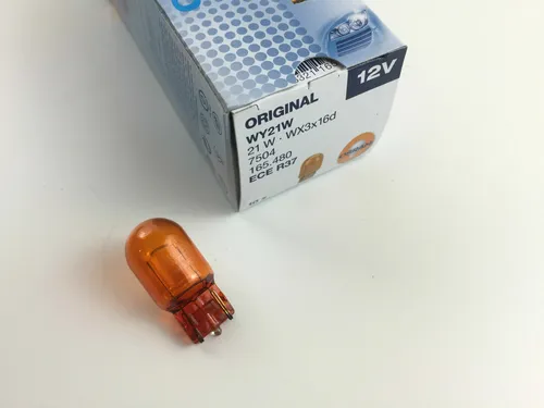 Osram WY21W Lampe 7504 12 Volt 21 Watt 12V 21W orange WX3x16d ECE R37 E4