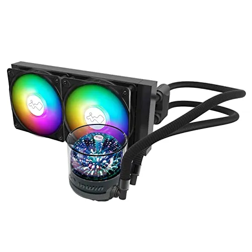 InWin NR24 Nebula AIO Liquid CPU Kühler IW-LC-NR24, 240 mm, Schwarz