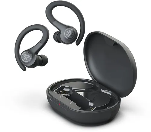 GO Air Sport True Wireless In-Ear Kopfhörer - Graphite, kabellos mit kraftvollem Sound und ergonomischem Design für Sport und Alltag