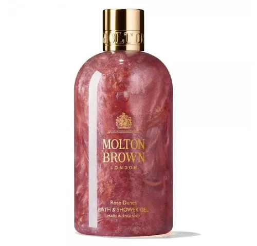 MOLTON BROWN Rose Dunes Bath & Shower Gel 300 ml - Duschgel mit opulentem Duft, inspiriert von der Schönheit der arabischen Wüste. Genießen Sie ein dekadentes Badeerlebnis mit außergewöhnlicher Duft-Konzentration, ideal für sinnliche Verwöhnmomente.