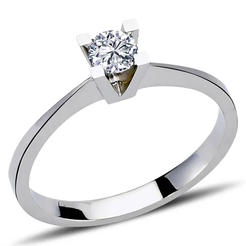 0,25 Karat Diamant Solitär Ring aus 14 Karat Weißgold