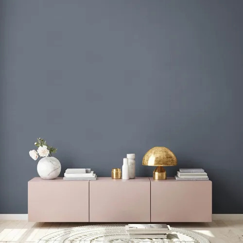 Vliestapete Nara AS Creation Textiloptik Uni Dunkelblau 38744-7 (3,71€/1qm)