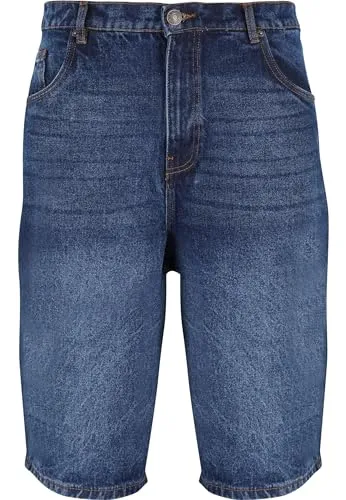 Urban Classics Herren Kurze Jeans 90`s Heavy Denim Shorts, Jeans-Shorts für Männer, Weites Bein, 3/4 Länge, Größen 28-44