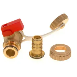 SIEGER Ersatzteil Füll- und Entleerungshahn - Thermostate, sicherheitsrelevantes Bauteil für präzise Wasserregulierung, Installation nur durch Fachhandwerker!