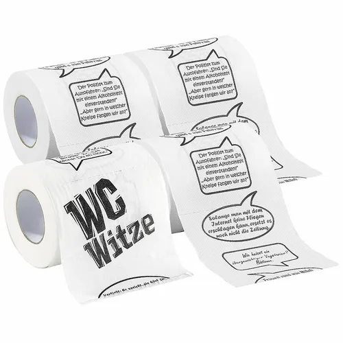 infactory Klopapier Witze – Lustiges 2-lagiges Toilettenpapier