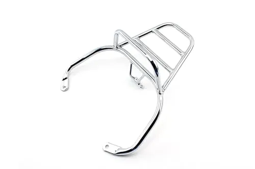 Top Case Träger Chrom für Piaggio Vespa LX, LXV - Trägersysteme für Vespa, hochwertiger Chrom-Träger mit einfachem Montageprozess und einem Gewicht von nur 1,3 kg.