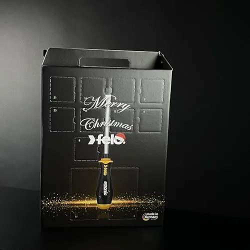 FELO 48-tlg. Premium Werkzeug Adventskalender 2024 - Adventskalender für Handwerker: 48 hochwertige Werkzeuge in einer praktischen Aufbewahrungstasche – das ideale Geschenk für Weihnachten!