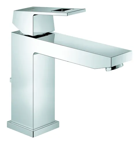 Grohe Eurocube Waschtischarmatur 23445000 - Moderne Waschtischarmatur mit SilkMove Technologie für präzise Steuerung, EcoJoy für Wasserspareffizienz und QuickFix Plus für einfache Montage.