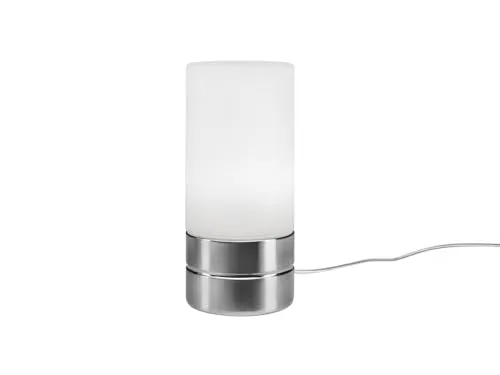 meineWunschleuchte Tischleuchte mit TOUCH Dimmer - Elegantes Design in Opal Weiß - Lampenschirme mit modernem Touch Dimmer: 4-stufige Helligkeitseinstellung für individuelle Beleuchtung. Perfekt für stilvolle Akzente in jedem Raum.