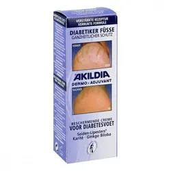 Akildia Fuss Schutzcreme für Diabetiker - Arzneimittel zur Pflege empfindlicher Füße, bietet speziellen Schutz und Feuchtigkeit für Diabetiker.