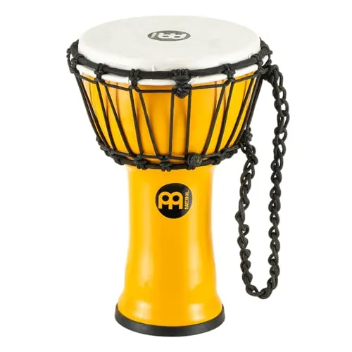 Meinl Junior Djembe gelb JRD-Y - Anderes Musikinstrument, ideal für Kinder, fördert Rhythmusgefühl und Kreativität.