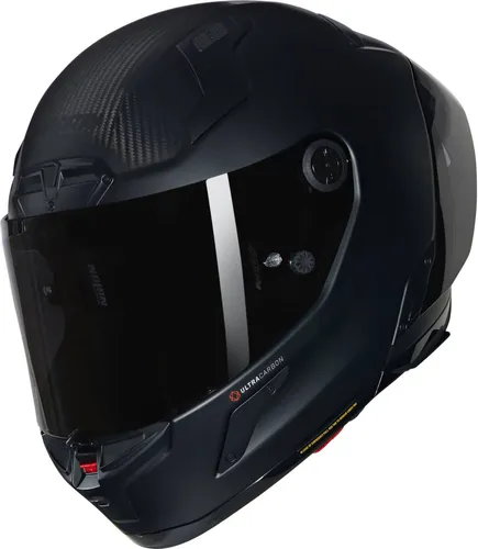 Nolan X-804 RS Ultra Carbon Triplonero 323 Integralhelm - Matt-Schwarz - S - Motorradhelm aus Kohlefaser für Höchstleistungen, mit innovativem NERS für schnelle Notfallmaßnahmen und Camel Bag Vorbereitung für Flüssigkeitszufuhr.