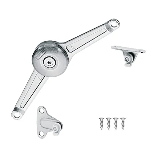 Duo Standard Klappenhalterung Stay Lift Systeme - Scharniere mit Kippmechanismus und Stoßdämpfer, ideal für platzsparende Lösungen in kleinen Küchen oder Möbeln.