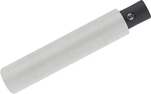 Happy Rain Air Motion - 174 Gramm Taschenschirm mit Auf-Zu-Automatik superleicht - Grey Rock