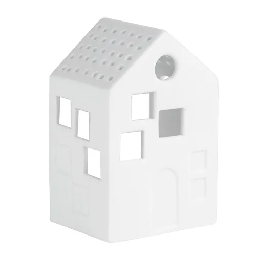 Teelichthalter Windlicht Porzellan Lichtstübchen Lichtblick 6 x 5 x 9,5 cm