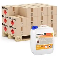 FLAMBIOL® Bioethanol 5L - Hochwertiger Brennstoff für Kamine - Bioethanol 96,6% Premium für Ethanolkamine, sorgt für 15 Stunden saubere Flammen ohne Rauch oder Gerüche – ideal für gemütliche Abende.