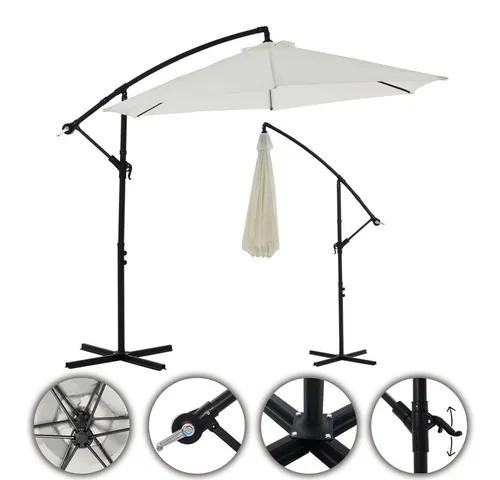 Melko Ampelschirm Ø 300 cm mit LED-Beleuchtung von Melko