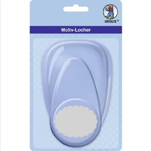 BASTELMATERIAL MOTIVLOCHER MAXI MOTIV LOCHER OVAL BOGENLINIE NEU