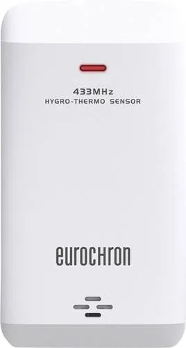 Eurochron EC-3521224 Thermo- Hygrosensor - Funk 433 MHz, präzise Temperatur- und Luftfeuchtemessung für ein gesundes Raumklima