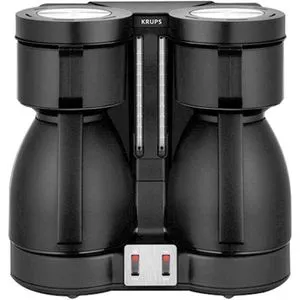 Krups Kaffeemaschine KT 8501 - Doppelkaffeemaschine mit 2 Thermoskannen, hält Kaffee bis zu 4 Stunden warm und mit individuellem Brühvorgang
