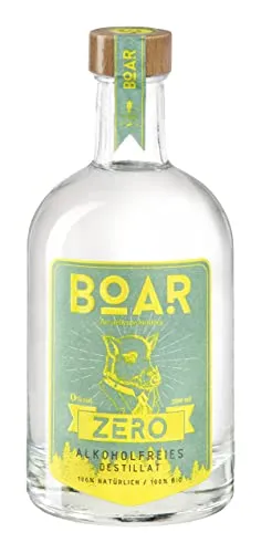 BOAR ZERO - Alkoholfreies BIO-Destillat - Cocktails mit 0,0% Alkohol, perfekt im Mix mit Tonicwater und hergestellt aus BIO-Wacholder und Kräutern aus dem Schwarzwald, ohne Kalorien und Zucker.