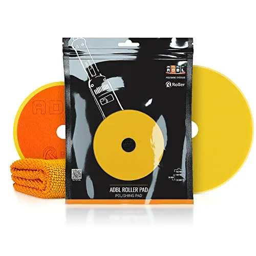 ADBL Roller Pad-DA Polish Polierpad - Polierschwamm für Ø150mm Stützteller - Profi Polierpad mit Klettverschluss - Polierschwamm, Auto Polieren, Schwamm Polierteller