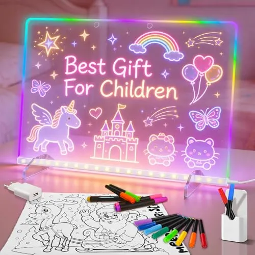 LED-Zeichenbrett mit 8 Farben und 6 Lichteffekten