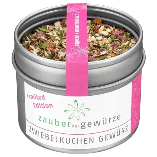 Zauber der Gewürze Zwiebelkuchen Gewürz - Perfekte Würzmischung für herzhafte Zwiebelkuchen, Quiches & mehr, 45 g