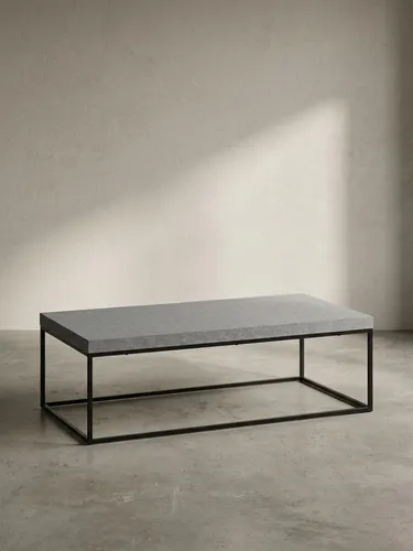 Moderner Couchtisch 120x60 cm in Beton-Optik