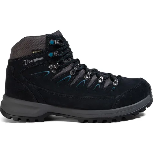 Berghaus W Explorer Trek GTX navy/grey 5.5 - Damen Wanderschuhe mit wasserdichter GORE-TEX Membran für trockene Füße und optimalen Komfort dank OrthoLite Hike-Fußbett – ideal für Wanderungen und Trekkingtouren.