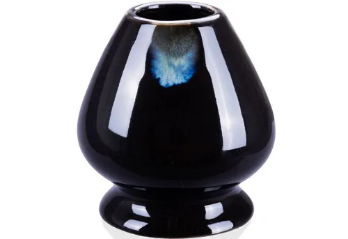 Goodwei Teeschale Chasentate - Halter für Matchabesen (Kuro), 1-tlg., Handgefertigt