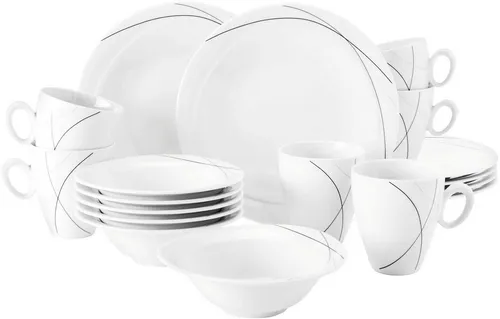 Seltmann Weiden Frühstücks-Geschirrset Trio Highline in schwarz von Seltmann Weiden