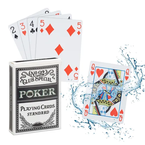 Pokerkarten Pokerdeck Kartenspielset Kunststoff Spielkarten Texas Hold'em Karten