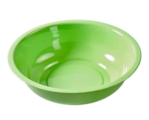 itsisa Dekoschale aus Metall, hellgrün 36x9,5 cm - Zinkschale als Mini Teich Balkon, Deko Schale Garten, Blumenschale